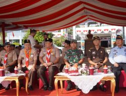 KASI TER KASREM 102/PJG HADIRI UPACARA PERINGATAN HARI PRAMUKA KE-62 TINGKAT PROV. KALTENG