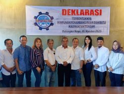 HIPPBAT KALIMANTAN TENGAH RESMI TERBENTUK UNTUK MENDORONG KESEJAHTERAAN PENAMBANG PASIR DAN BATU