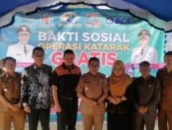 Wakil Bupati Murung Raya Membuka Kegiatan Bakti Sosial Operasi Katarak Gratis