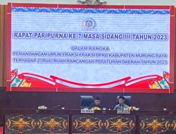Plt Sekda Mura Serampang Hadir Dengarkan Pemandangan Umum Fraksi DPRD  Mura