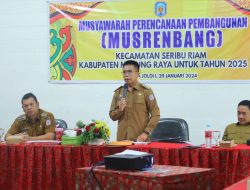 Pj Bupati Mura Secara Resmi Buka Kegiatan Musrenbang Di Kecamatan Seribu Riam