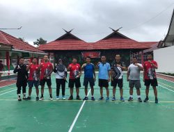 Jaga Kebugaran Kadivpas Kanwil Kemenkumham Kalteng sempatkan Berolahraga di Lapangan Lapas Sampit