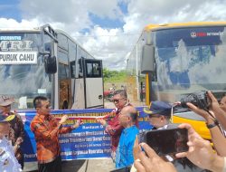 PJ Bupati Hermon Hadiri Launching Angkutan Perintis Pertama DI Murung Raya