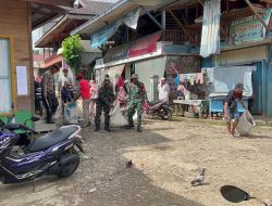 TNI Koramil 1013-09/Kecamatan Permata Intan Gelar Kegaiatan Pembersihan Lingkungan