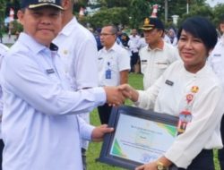 Pj Bupati Barsel Serahkan Penghargaan Kepada Dinas PUPR