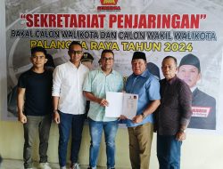 Siap Berkompetisi, Mido S. Mahar Daftarkan Diri Sebagai Bacalon Walikota Palangka Raya ke DPC Gerindra