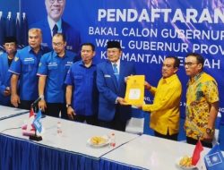 Daftarkan Diri Sebagai Bacalon Gubernur Kalteng ke PAN Kalteng, H. Abdul Razak Akan Merangkul Partai-Partai di Kalteng