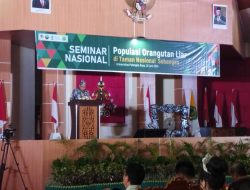 Sahli Gubernur Kalteng, Yuas Elko Hadiri Seminar Nasional Populasi Orang Utan di TN Sebangau