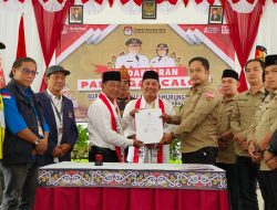 Pasangan HEBAT, Heriyus-Rahmanto  Daftar ke KPU Murung Raya