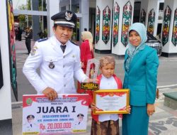 Bukti Kebersamaan dan Kreatifitas, Desa Karya Bhakti Juara 1 Lomba Hias Gapura Desa dan Kelurahan se- Kalteng