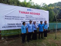 Klaim Sah Berdasarkan Putusan MA, RRI Palangka Raya Pasang Spanduk Pada Lahan Seluas 9 Hektar