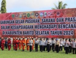 Pemkab Barito Selatan Gelar Apel Pasukan untuk Antisipasi Bencana Musim Kemarau 2024