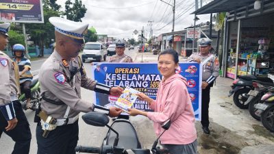 Operasi Keselamatan Telabang 2025, Satlantas Polresta Palangka Raya Temukan Pengendara Tanpa Helm