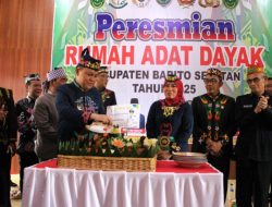 Perkuat Identitas Lokal, Pemkab Barsel Resmikan Rumah Adat Dayak