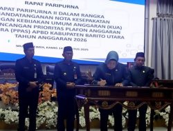 DPRD serta Pemkab Barito Utara Teken Nota Kesepakatan KUA-PPAS APBD 2026