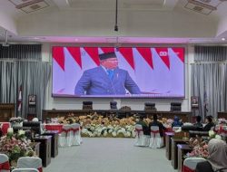 Rapat Paripurna DPRD Barito Utara Mendengarkan Pidato Kenegaraan Presiden RI