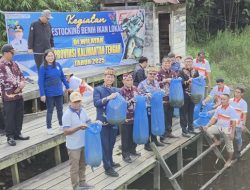 Pemprov Kalteng Tebar 10 Ribu Benih Ikan di Sungai Sarapat Kabupaten Barito Timur