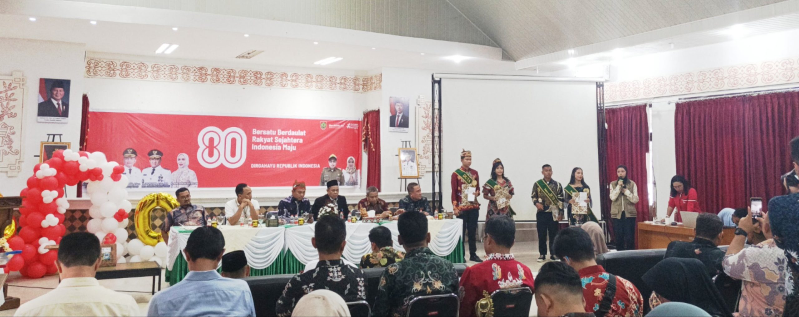 Foto: Suasana syukuran dalam rangka, peringatan HUT Ke- 80 Kemerdekaan RI, di Dinas Kehutanan Provinsi Kalteng.