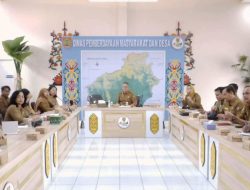 Dinas PMD Gelar Rapat Progress Pengumpulan Data Desa Se- Kalteng