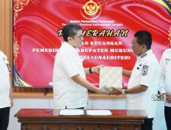 Bupati Heriyus Serahkan LKPD Unaudited 2024 ke BPK RI Perwakilan Kalteng