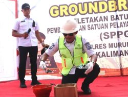 Wabup Rahmanto Muhidin Letakkan Batu Pertama Pembangunan Dapur SPPG Polres Murung Raya