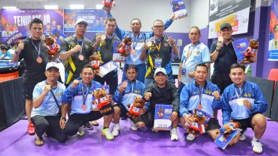 Kontingen Kalteng Sumbang Dua Perunggu dari Cabang Tenis Meja di Pornas Korpri XVII