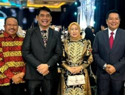 Bupati dan Wakil Bupati Barito Utara Hadiri Resepsi Pernikahan Putra Gubernur Kalteng H Agustiar Sabran
