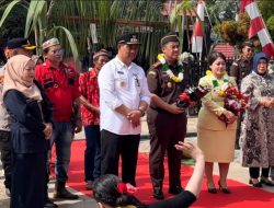 Kepala Kejaksaan Negeri Barito Utara Yang Baru, Disambut Dengan Adat Potong Pantan