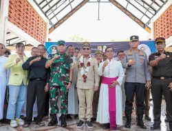 Resmikan Bangunan dan Jalan Salib, Gubernur Agustiar Dorong Sinergi Umat