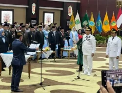 Bupati dan Wakil Bupati Barut Terpilih Masa Jabatan 2025- 2030 Resmi Dilantik Gubernur Kalteng
