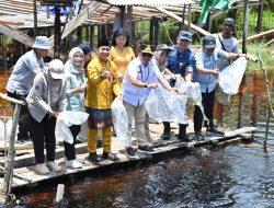 Gubernur Kalteng H. Agustiar Sabran Dorong Kolaborasi Pelestarian Perairan Melalui Restocking Ikan Nila