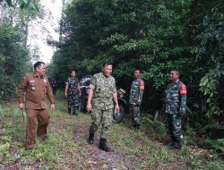 Pangdam XXII/Tambun Bungai bersama Dishut Kalteng Tinjau Lokasi Pembangunan Markas Kodam