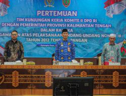 Pengawasan UU Pangan, DPD RI Soroti Potensi Kalteng Sebagai Penopang Ketahanan Pangan Nasional