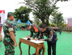 Wabup Barito Utara Menghadiri Upacara Penutupan Kegiatan TMMD Reguler ke- 126 Kodim 1013/Mtw Desa Jamut  