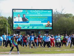 ASN Kalteng Ikuti Jalan Sehat dan Senam Bersama, Peringati Hari Desa Nasional 2026
