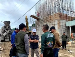 Kepala Dinas PUPR Barito Utara Tinjau Pembangunan Jembatan Penghubung di Desa Lemo