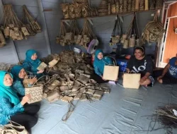 Ketua TP PKK Barito Utara Dukung Pengembangan Anyaman Rotan di Teweh Timur