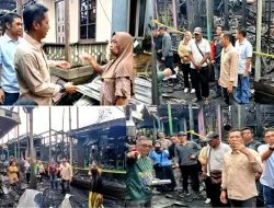 Pemkab Barito Utara Serahkan Bantuan untuk Korban Bencana Kebakaran di Kawasan Pasar Dermaga