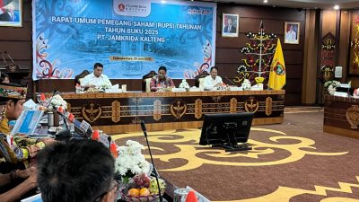 Wakil Gubernur H. Edy Pratowo Hadiri RUPS Jamkrida Kalteng Tahun Buku 2025